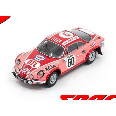 Alpine A110 1800 60 Rallye Monte Carlo 1972 Moss-Carlsson - Crellin Spark S6109