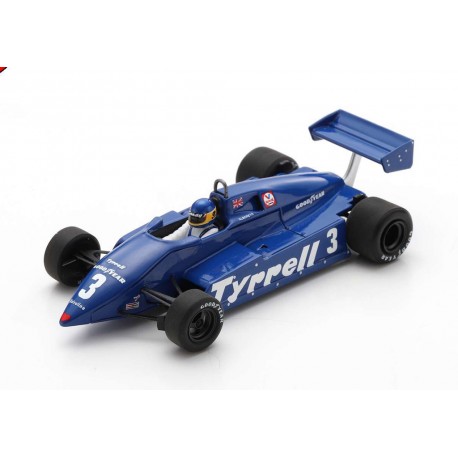 Spark S7283 Tyrrell 011 N°3 - 4e GP Allemagne 1982, Michele Alboreto - Résine 1/43 Neuve