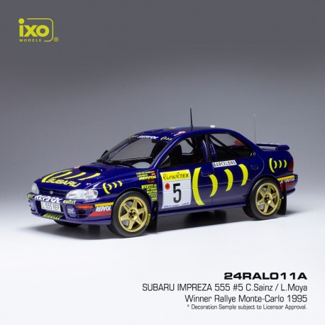 Subaru Impreza WRC 5 Rallye Monte Carlo 1995 Sainz - Moya IXO 24RAL011A