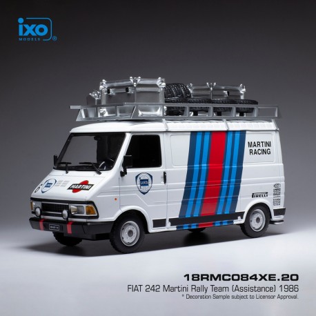 Ixo 1:18 Fiat 242 Van Abarth Rally Assistance 1980 – Neuf