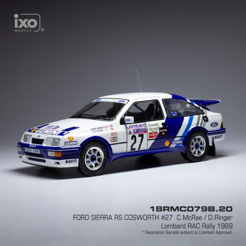 FORD ENGLAND SIERRA RS COSWORTH N 5 RALLY NEW ZEALAND 1989 J.McRAE R.A