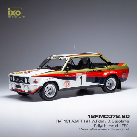 Fiat 131 Abarth 1 Rallye Hunsruck 1980 Rohrl - Geistdorfer IXO 18RMC078