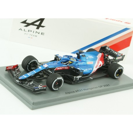 Alpine Renault A521 14 F1 Grand Prix de Hongrie 2021 Fernando Alonso Spark S7685