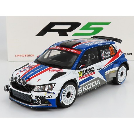 Skoda Fabia R5 night version 32 Rallye Monte Carlo Winner WRC2 2018 Kopecky - Dresler FOX Models FOX18-052