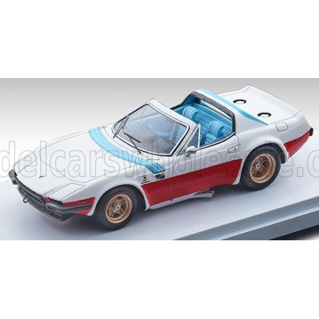 Ferrari 365 GTB/4 Michelotti cabriolet open 1975 White Red Blue Tecnomodel TEC43-010C