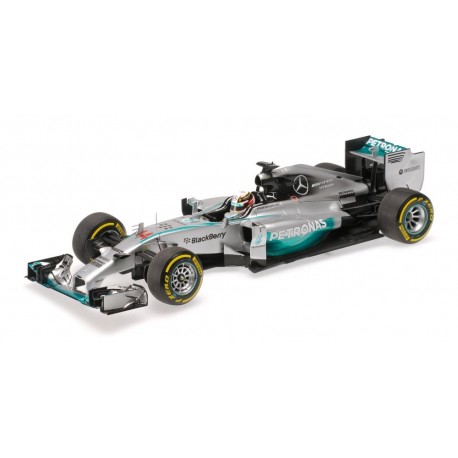 Mercedes W05 F1 Abu Dhabi 2014 World Champion Lewis Hamilton Minichamps 110140444