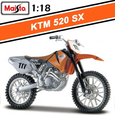 KTM 520SX n111 motocross 2001 Orange Maisto MAI34035I