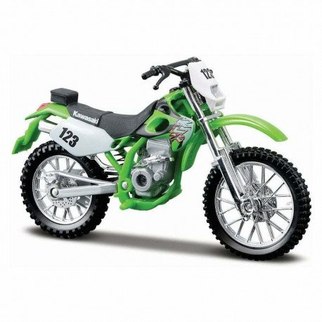 Kawasaki KLX 250SR n123 motocross 1990 Green Maisto MAI31300H