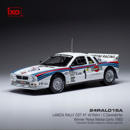 1983 Lancia Rally 037 Nº4 Alen/Kivimäki Rallye Monte Carlo 1:24 IXO