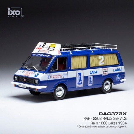 RAF 2203 Assistance with Roof Rack and Wheels Talbot Sport Rallye des 1000 Lacs 1984 IXO RAC373X