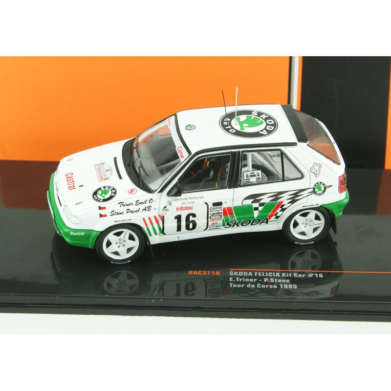 Miniature IXO Skoda Felicia Kit Car - Tour De Corse 1995 - 1/43 - RAC371B