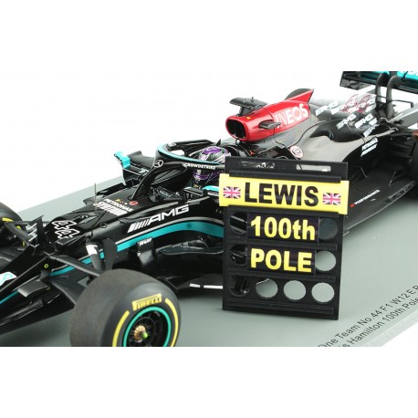 Mercedes AMG F1 W12 E Performance 44 F1 Winner Grand Prix d'Espagne 2021 Lewis Hamilton 100th pole position Spark 18S594