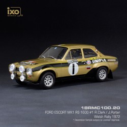 Ford Escort MKI RS 1600 1 Welsh Rally 1972 Clark - Porter IXO 18RMC100