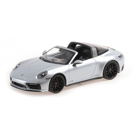 Porsche 911 992 Targa 4 GTS 2021 Silver Minichamps 155061061