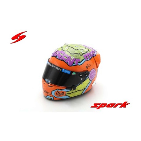 Casque Helmet 1/5 F1 2022 Daniel Ricciardo McLaren Spark 5HF074