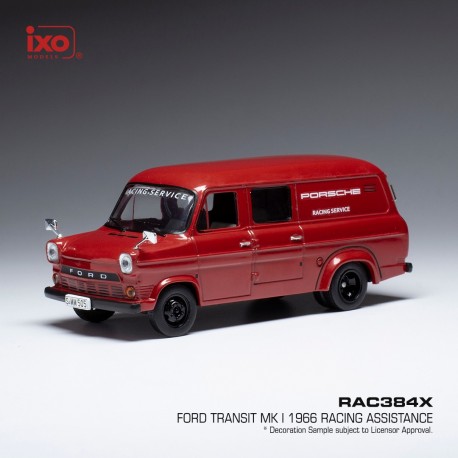 Ford Transit Mk1 Porsche racing service Assistance Van Rallye 1966 IXO RAC384X
