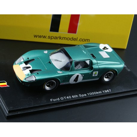 Ford GT40 4 1000 Km de Spa Francorchamps 1967 6ème Spark SB184