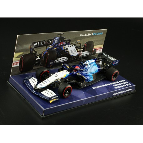 Williams Mercedes FW43B 63 F1 Bahrain 2021 George Russell Minichamps 447210163