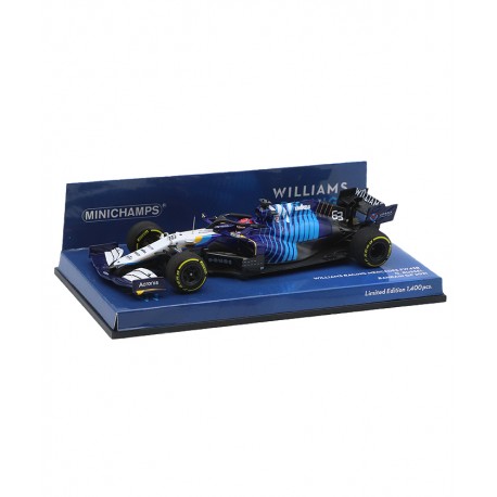 Williams Mercedes FW43B 63 F1 Bahrain 2021 George Russell Minichamps 417210163