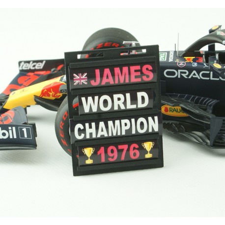Pitboard 1/18 Formule 1 PBJH01