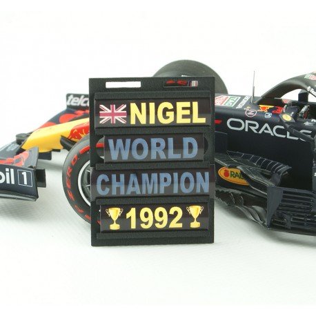 Pitboard 1/18 Formula 1 PBNM01