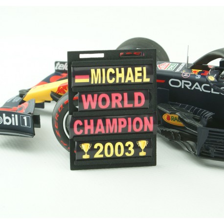 Pitboard 1/18 Formula 1 PBMS04