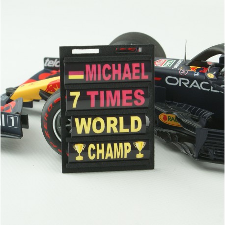 Pitboard 1/18 Formule 1 PBMS06