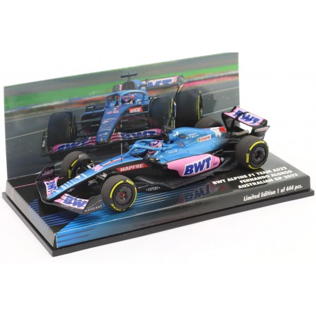 Alpine Renault A522 14 Fernando Alonso F1 Grand Prix d'Australie 2022 Minichamps 447220314