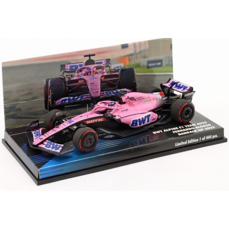 Alpine Renault A522 14 Fernando Alonso F1 Grand Prix de Bahrain 2022 Minichamps 447220114