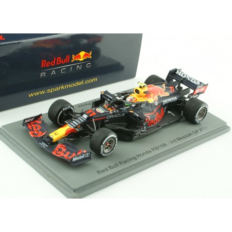 Redbull Honda RBR16B 11 F1 3ème Grand Prix du Mexique 2021 Sergio Perez avec board Spark S7850