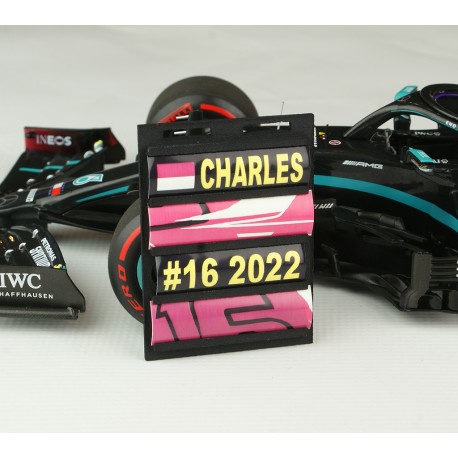 Pitboard 1/18 Formule 1 PBLEC01