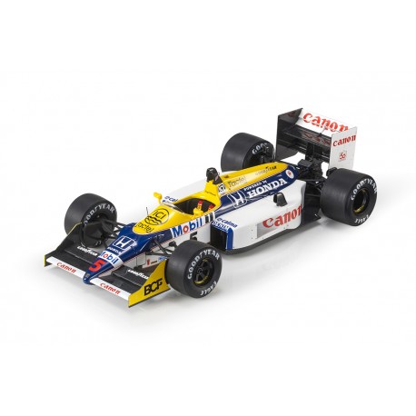 Williams&nbsp;Honda FW11B 5 Nigel Mansell F1 Mexique 1987 Pole Position and Winner GP Replicas GP132C