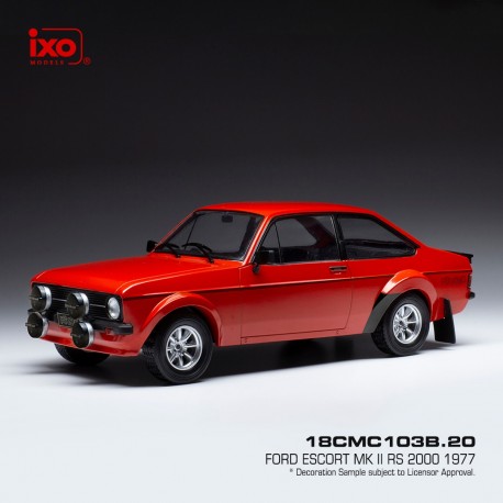 Ford Escort MK2 RS 1800 1977 Red decorated IXO 18CMC103B
