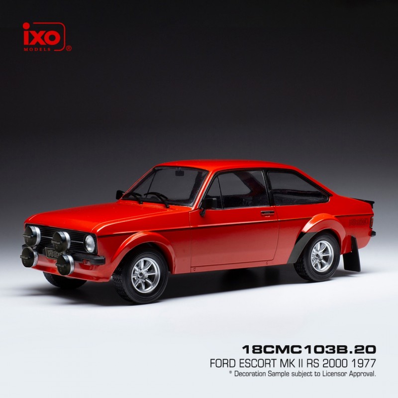 Ford Escort MK2 RS 1800 1977 Red decorated IXO 18CMC103B
