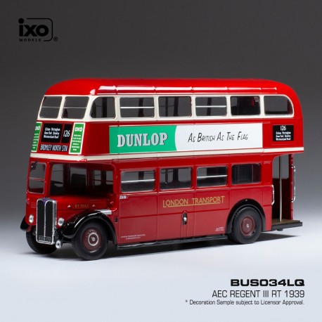 AEC Regent 3 RT 1939 Red IXO BUS034LQ