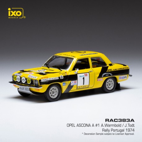 Opel Ascona A 1 Rallye du Portugal 1974 Warmbold - Todt IXO RAC383A