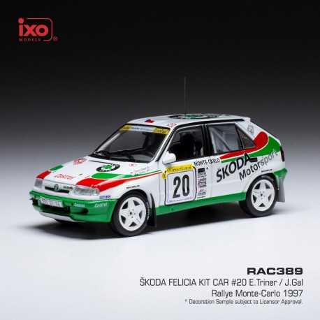 Skoda Fabia Kit Car 20 Rallye Monte Carlo 1997 Triner - Gal IXO RAC389