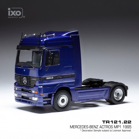 Ixo - Camion MERCEDES BENZ ACTROS MP1 1995 Bleu Métallisé 1/43 - Neuf