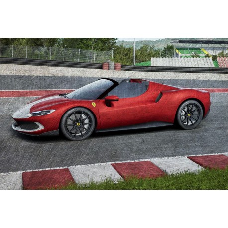 Ferrari 296 GTS Rosso F1-75 with Assetto Fiorano Argento Nurburgring livery Looksmart LS538G
