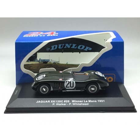 Jaguar XK120C 20 Victoire 24 Heures du Mans 1951 IXO LM1951