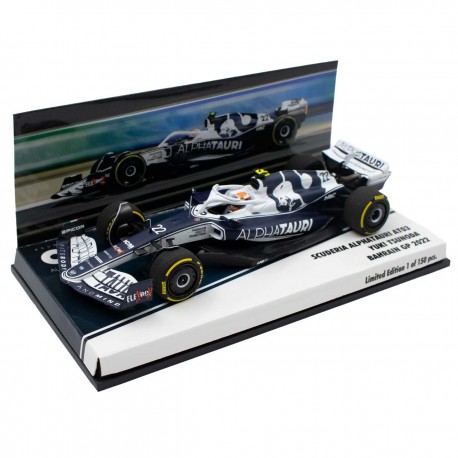 Alpha Tauri Red Bull AT03 22 Yuki Tsunoda F1 Grand Prix de Bahrain 2022 Minichamps 417220122