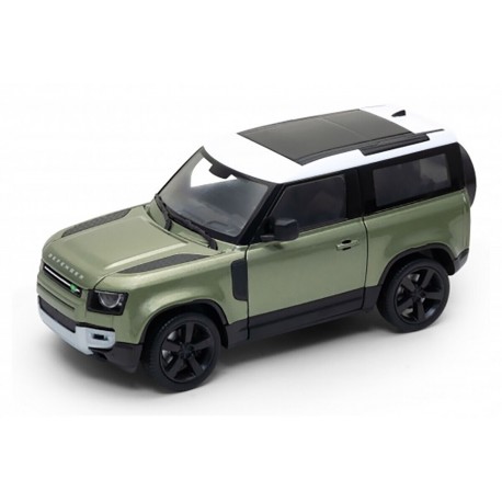 Land Rover Defender 2020 Green White Welly WEL24110Wgreen