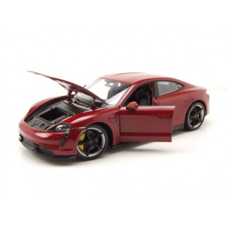 Porsche Taycan Turbos S 2019 Red Welly WEL24107Wred