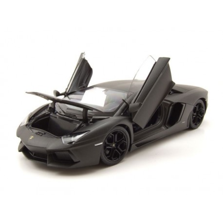 Lamborghini Aventador LP700-4 Matt Black Welly WEL24033blackmatt