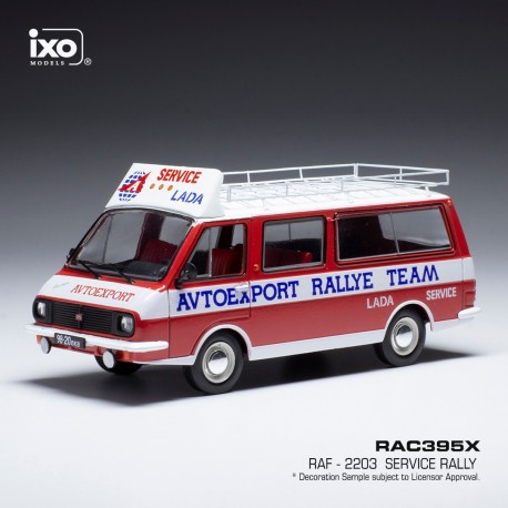 RAF 2203 Assistance Autoexport Rally Team with roof rack and wheels IXO RAC395X
