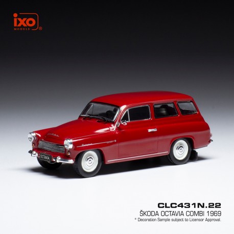 Skoda Octavia Station Wagon 1969 Dark Red IXO CLC431N