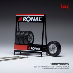 Accessories Wheel Set Ronal X Pack Silver Set of 4 Wheels IXO 18SET008W