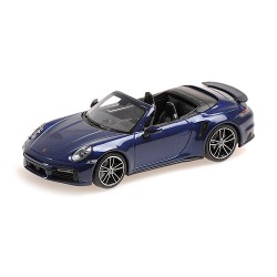 Porsche 911 (992) Turbo S Cabriolet 2019 Blue Metallic Minichamps 410069480