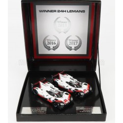 Porsche Set 2 Cars 919 Hybrid 2.0L Turbo V4 n1 n2 Winner 24 Heures du Mans 2017 IXO IXOSP919-SET2