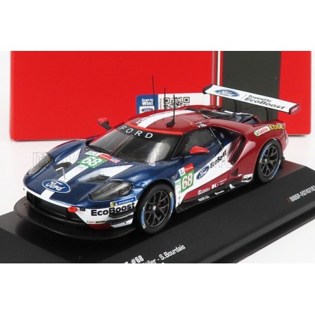 Ford GT 3.5L Turbo V6 68 3ème Lmgte Pro Class 24 Heures du Mans 2018 IXO SP-FGT43107